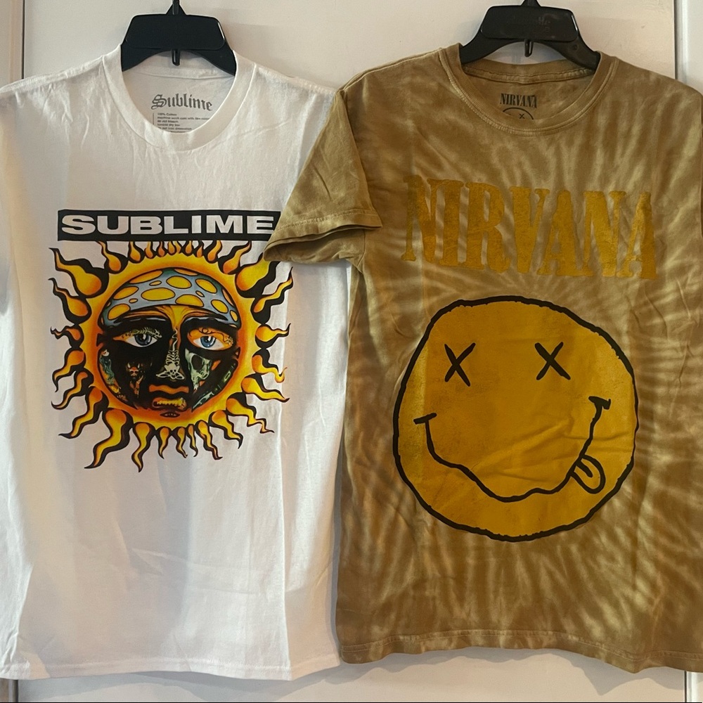 Sublime And Nirvana Shirts